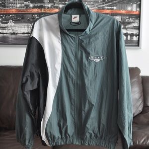 Vintage Nike Jacket Windbreaker Large Green